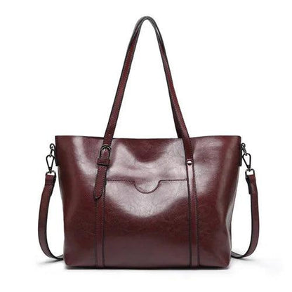 Genuine Leather Handbag - Mother