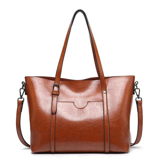 Genuine Leather Handbag - Mother