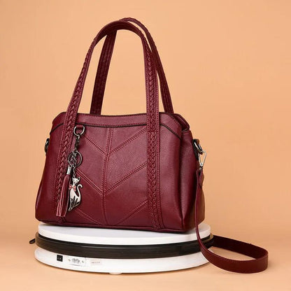 Genuine Leather Handbag - Gina
