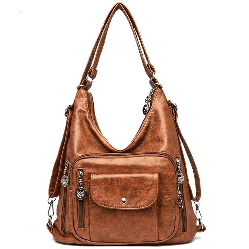 Genuine Leather Women's Handbag - Lim