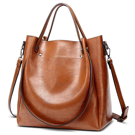Genuine Leather Handbag - Maelis