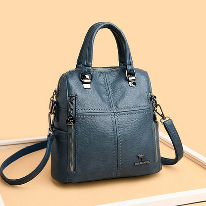 Leather Backpack Handbag Vivette