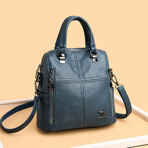Leather Backpack Handbag Vivette
