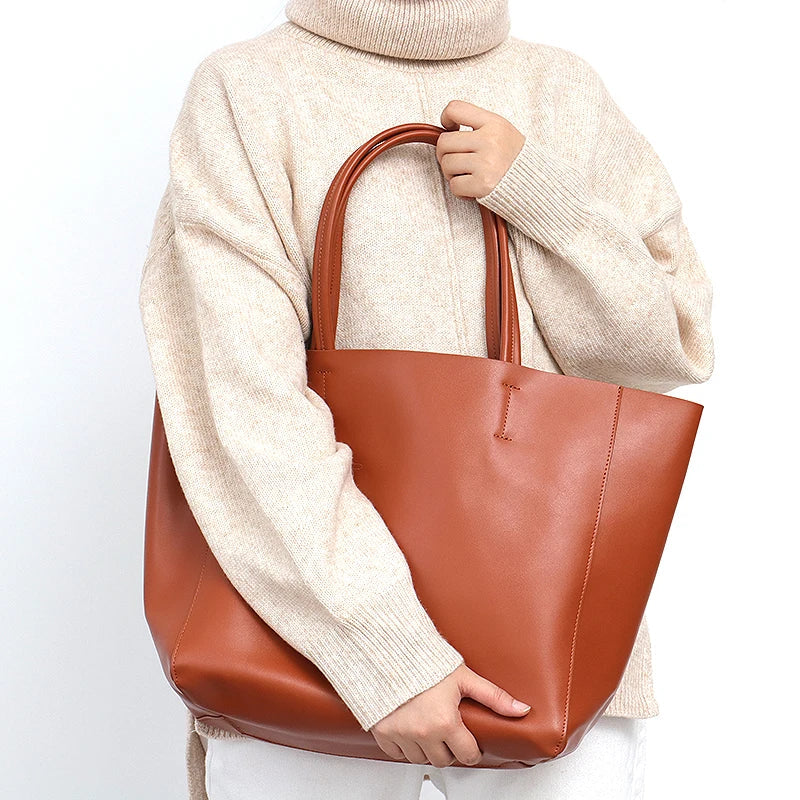 Genuine Leather Handbag - Kassia