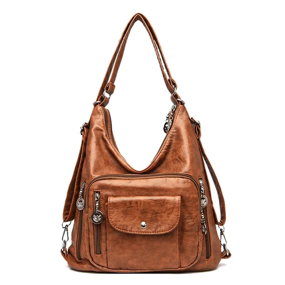 Genuine Leather Women's Handbag - Lim