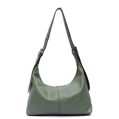 Genuine Leather Messenger Handbag - Agatha