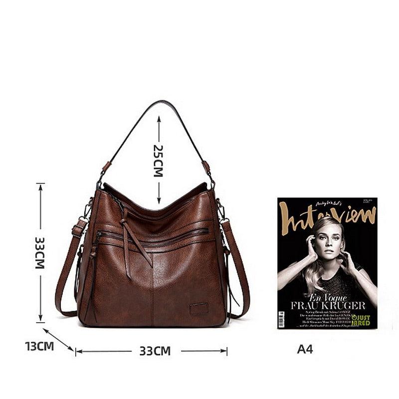 Genuine Leather Handbag - Pietra