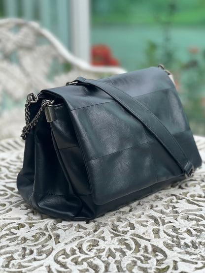 Genuine Leather Handbag - Elaia