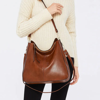 Genuine Leather Handbag - Mila