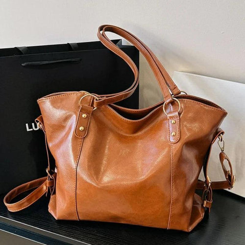 Genuine Leather Handbag - Din