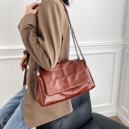 Genuine Leather Handbag - Elaia