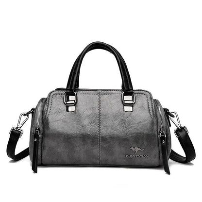 Genuine Leather Handbag - Jade