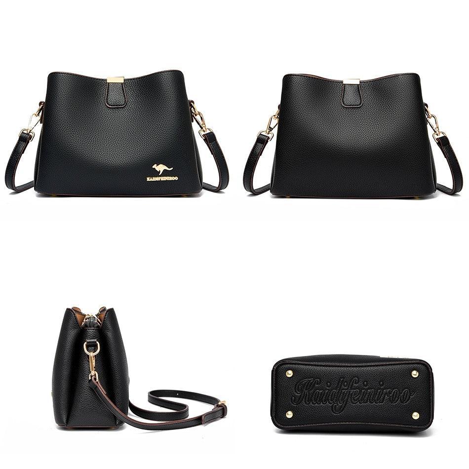 Genuine Leather Handbag - Elizabeth