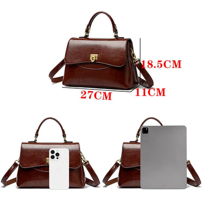 Handbag in Genuine Leather - Sienna
