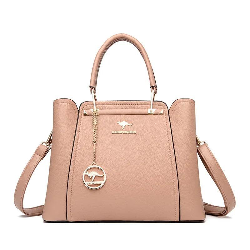 Luxurious Genuine Leather Crossbody Handbag - Style Couer