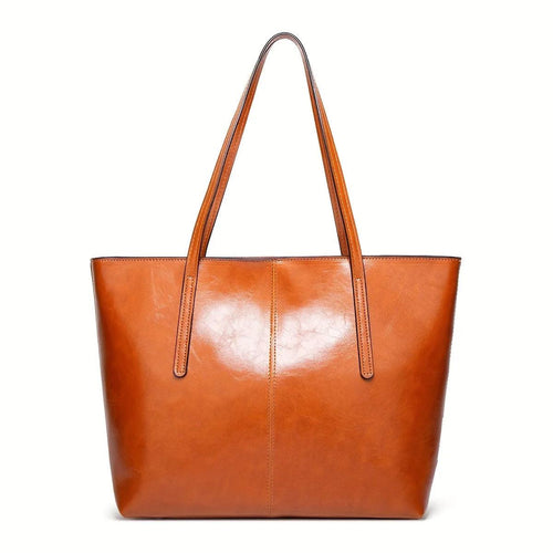 Genuine Leather Women's Handbag - Ness