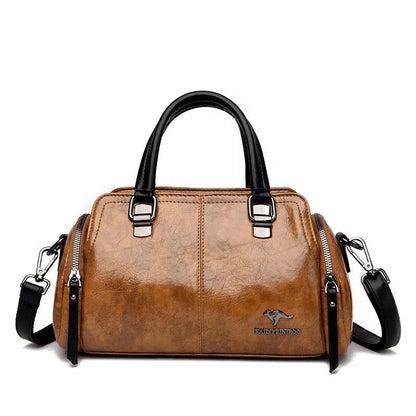 Genuine Leather Handbag - Jade