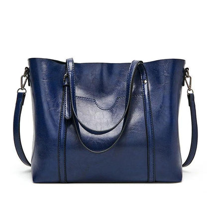 Genuine Leather Handbag - Glamour
