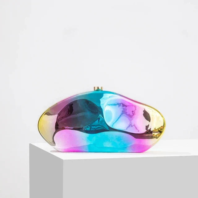 Nicole Metallic Clutch Handbag