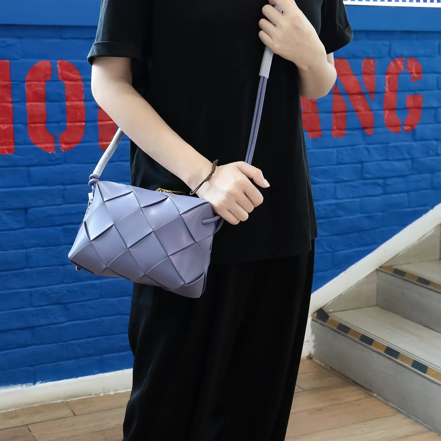 Medium Genuine Leather Crossbody Bag Zélia