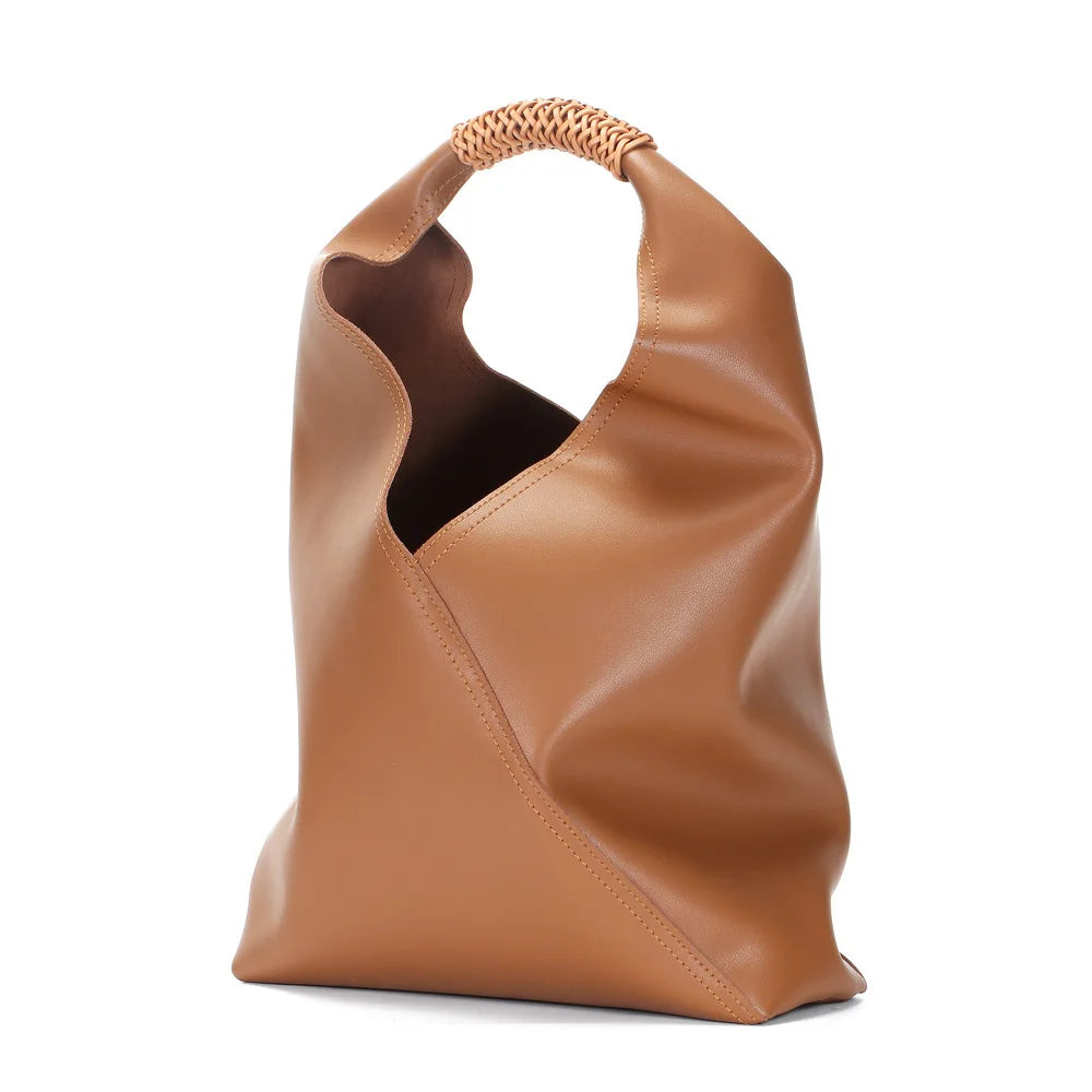 Rebeca Large Genuine Leather Shopping Handbag