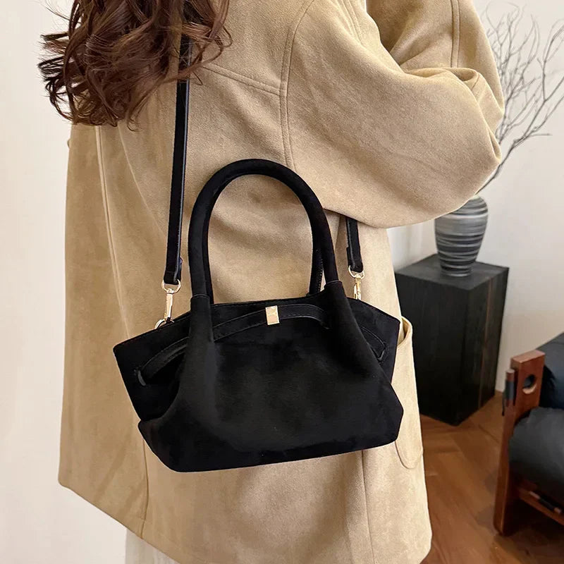 Suede Handbag - Liora
