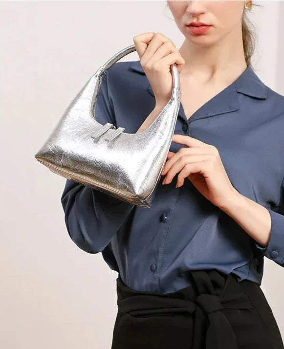 Genuine Leather Baguette Bag Aurora