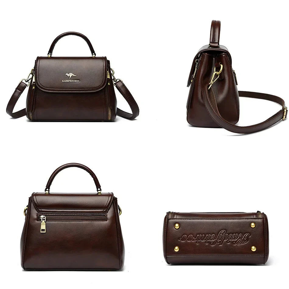 Handbag in Genuine Leather - Liora
