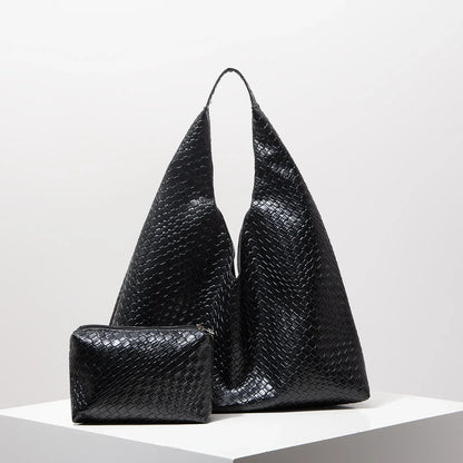 Genuine Leather Handbag and Wallet - Noelle