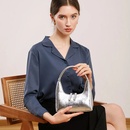Genuine Leather Baguette Bag Aurora