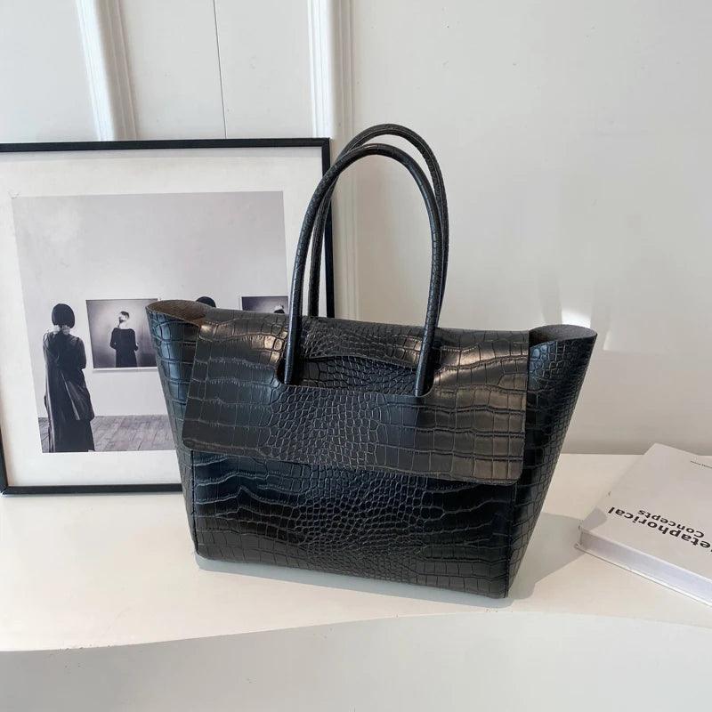 Genuine Leather Handbag - Clove