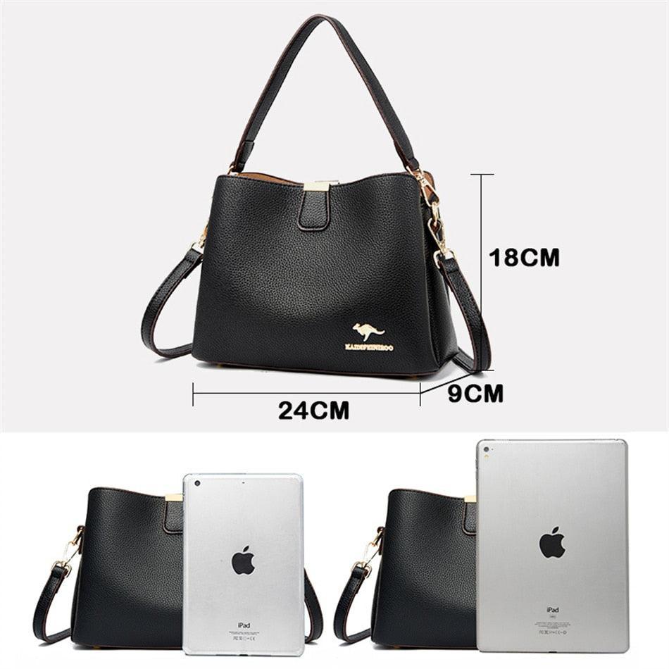 Genuine Leather Handbag - Elizabeth