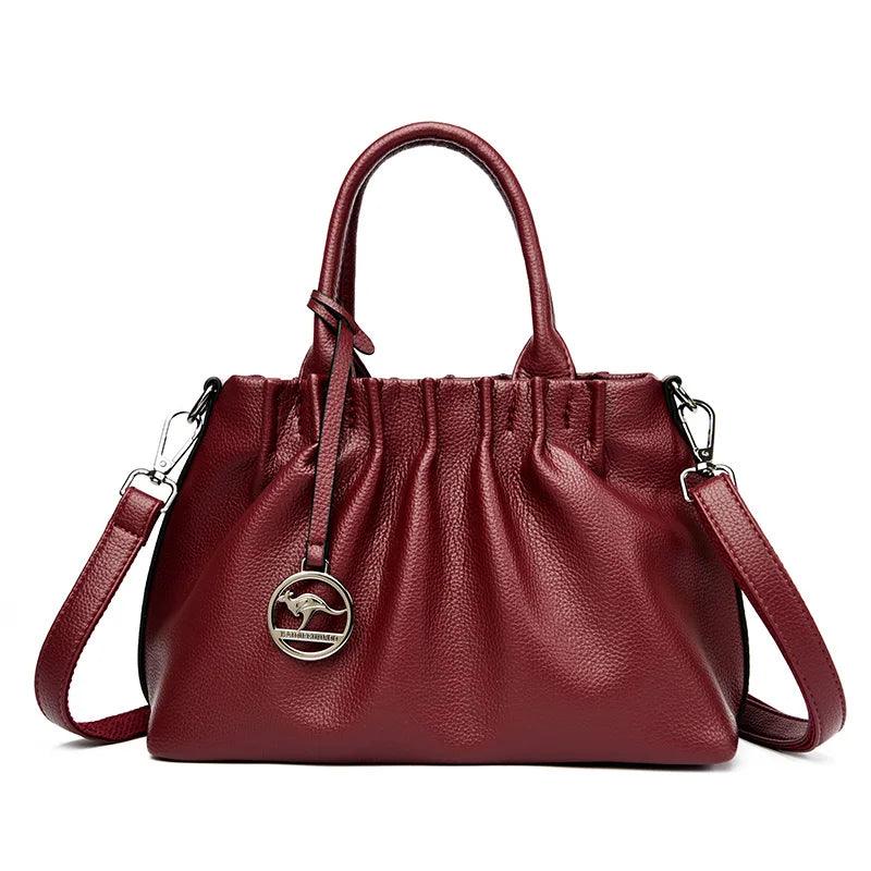 Genuine Leather Handbag - Italia