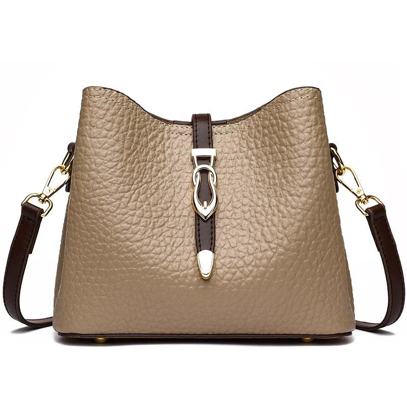Genuine Leather Handbag - Donatela