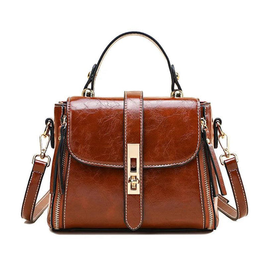 Genuine Leather Handbag - Nina