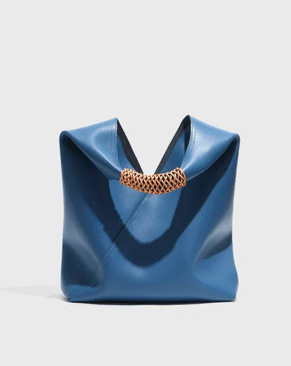 Rebeca Large Genuine Leather Shopping Handbag