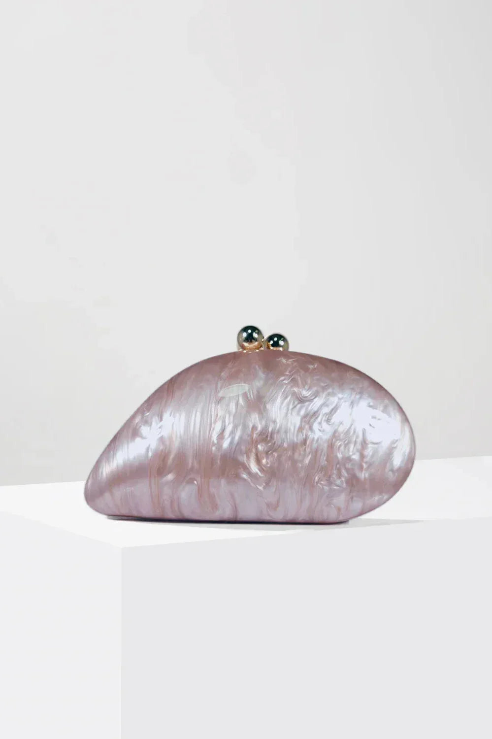 Livia Pearl Shell Acrylic Clutch Bag