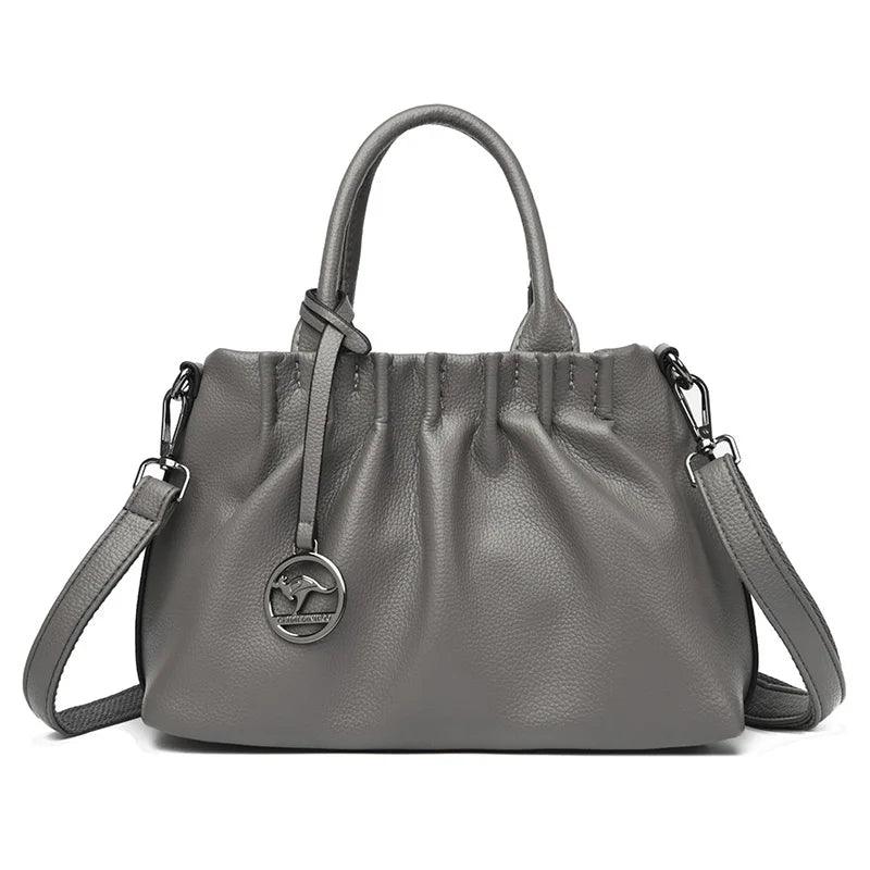 Genuine Leather Handbag - Italia