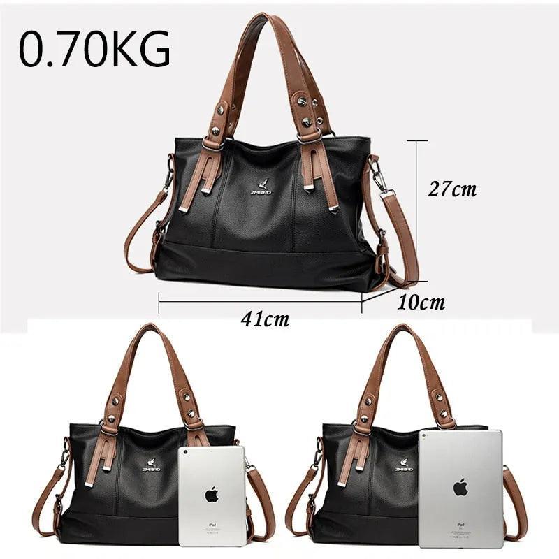 Genuine Leather Handbag - Anne Country