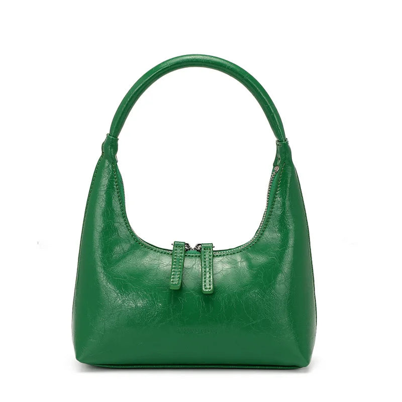 Genuine Leather Baguette Bag Aurora