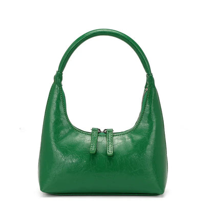 Genuine Leather Baguette Bag Aurora