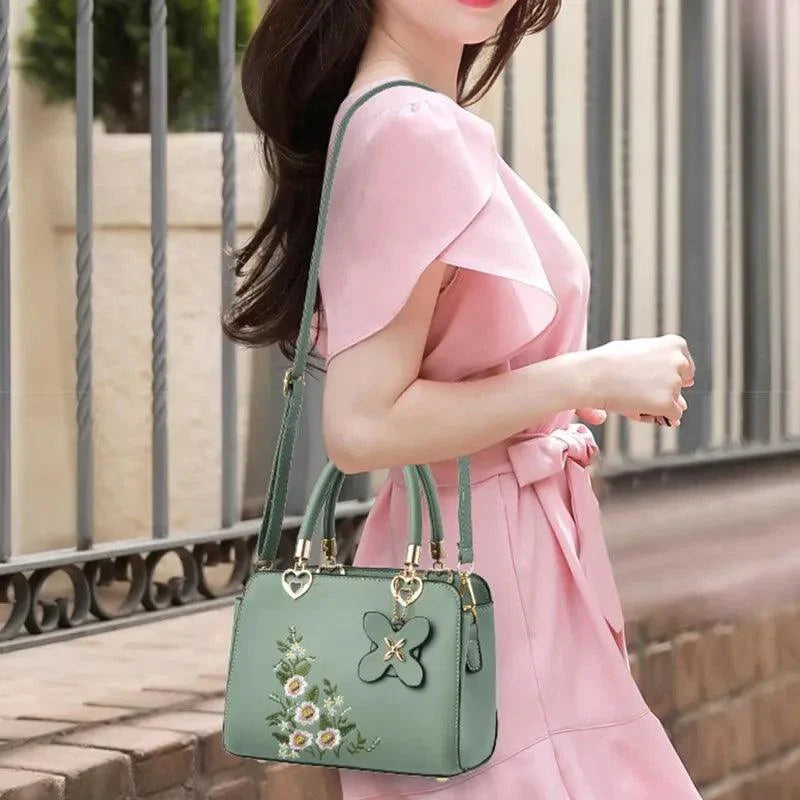 Leather Handbag - Floraris