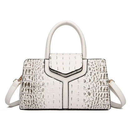 Handbag in Genuine Leather - Crock