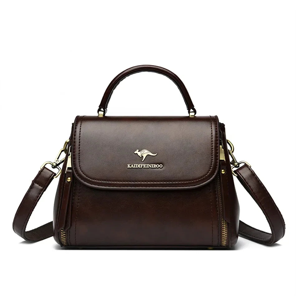 Handbag in Genuine Leather - Liora