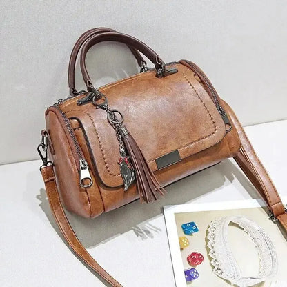 Genuine Leather Handbag - Vaena