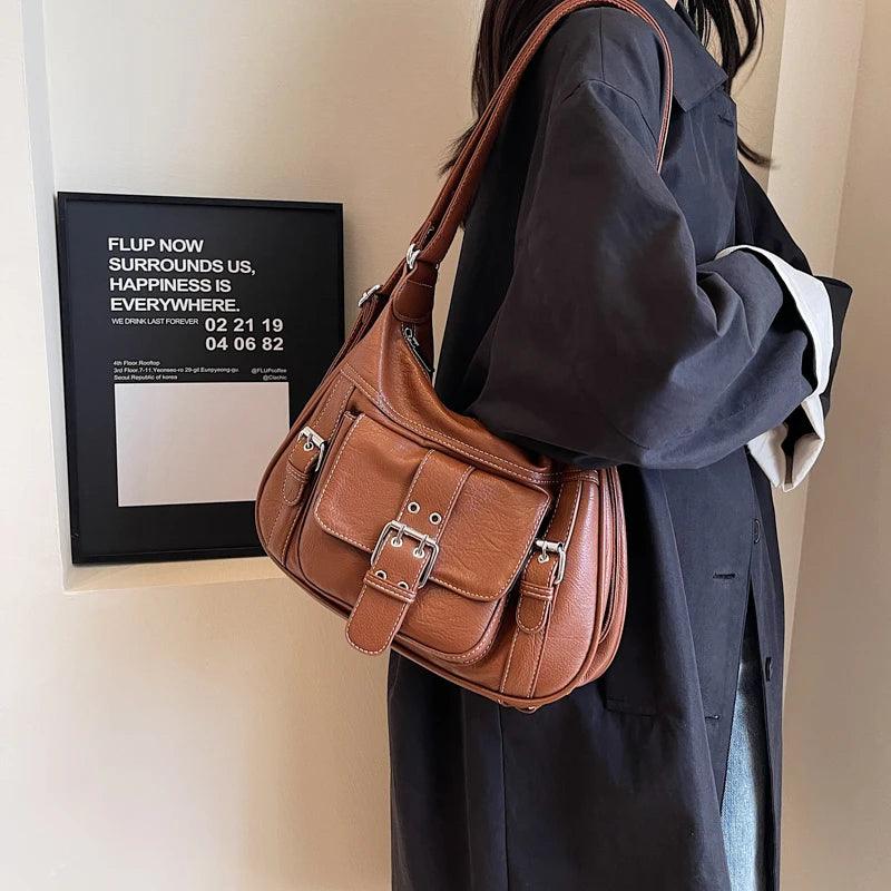 2-in-1 Genuine Leather Handbag - Sofia