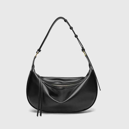 Small Genuine Leather Handbag - Lia