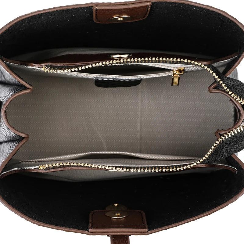 Genuine Leather Handbag - Donatela
