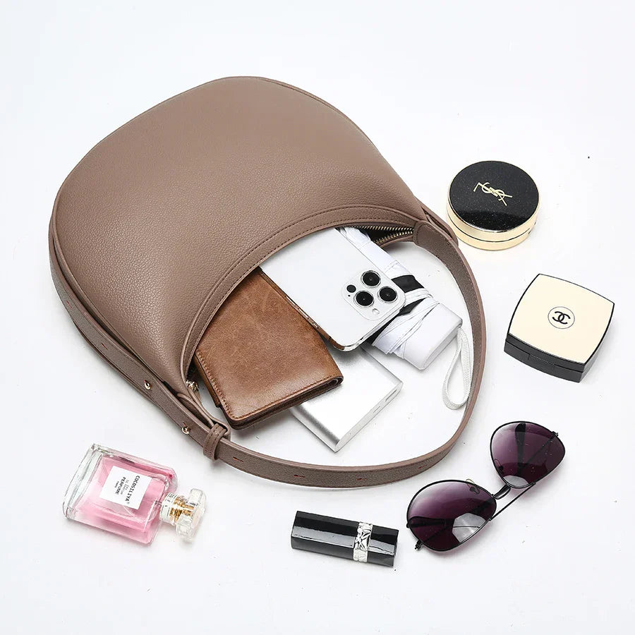 Genuine Leather Handbag - Ivy