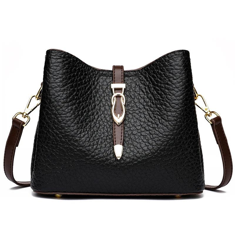Genuine Leather Handbag - Donatela